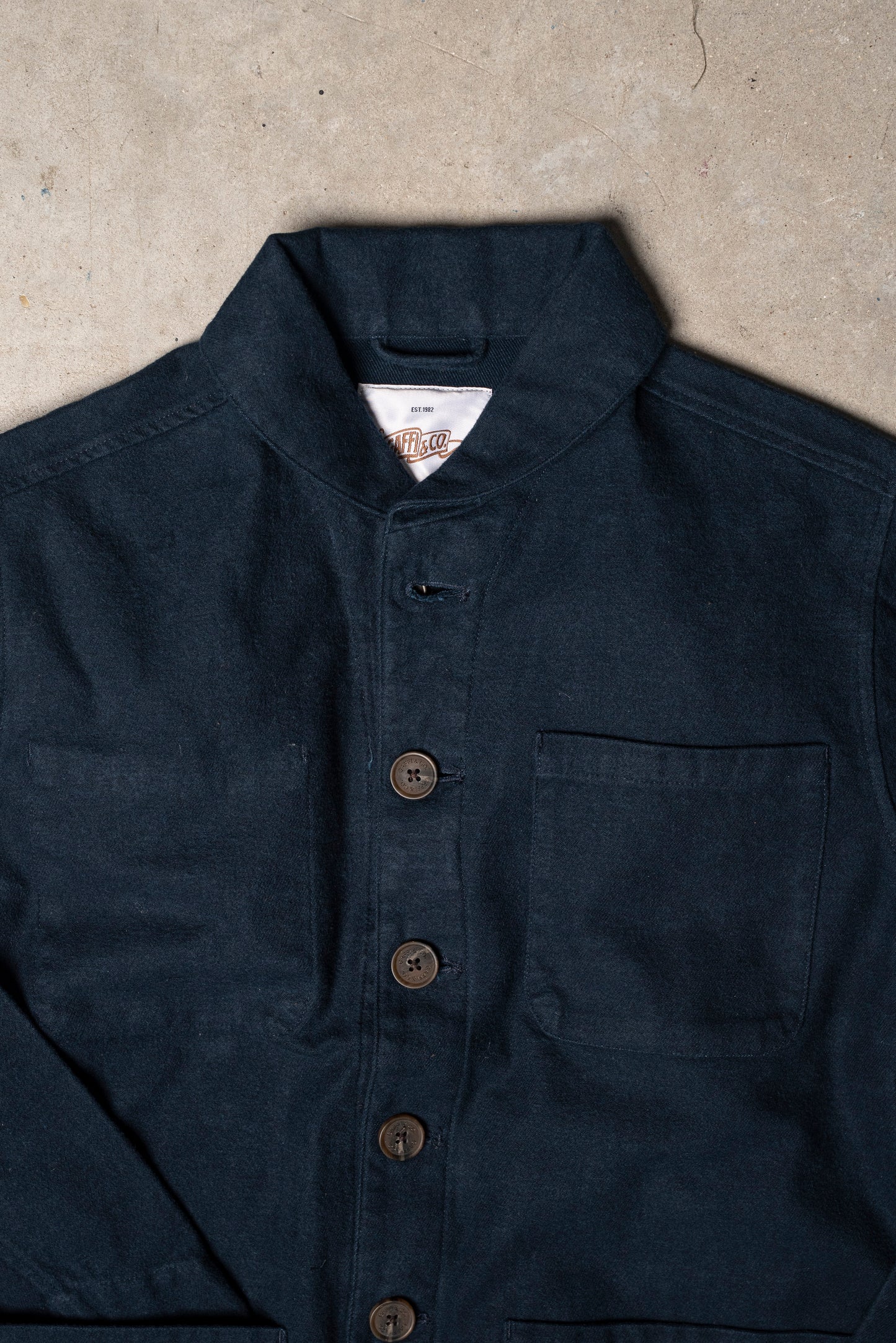 Gaffi & Co. Work Jacket Moleskine Blu