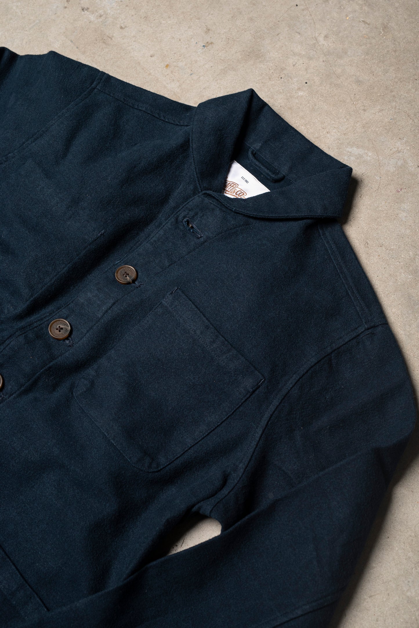 Gaffi & Co. Work Jacket Moleskine Blu