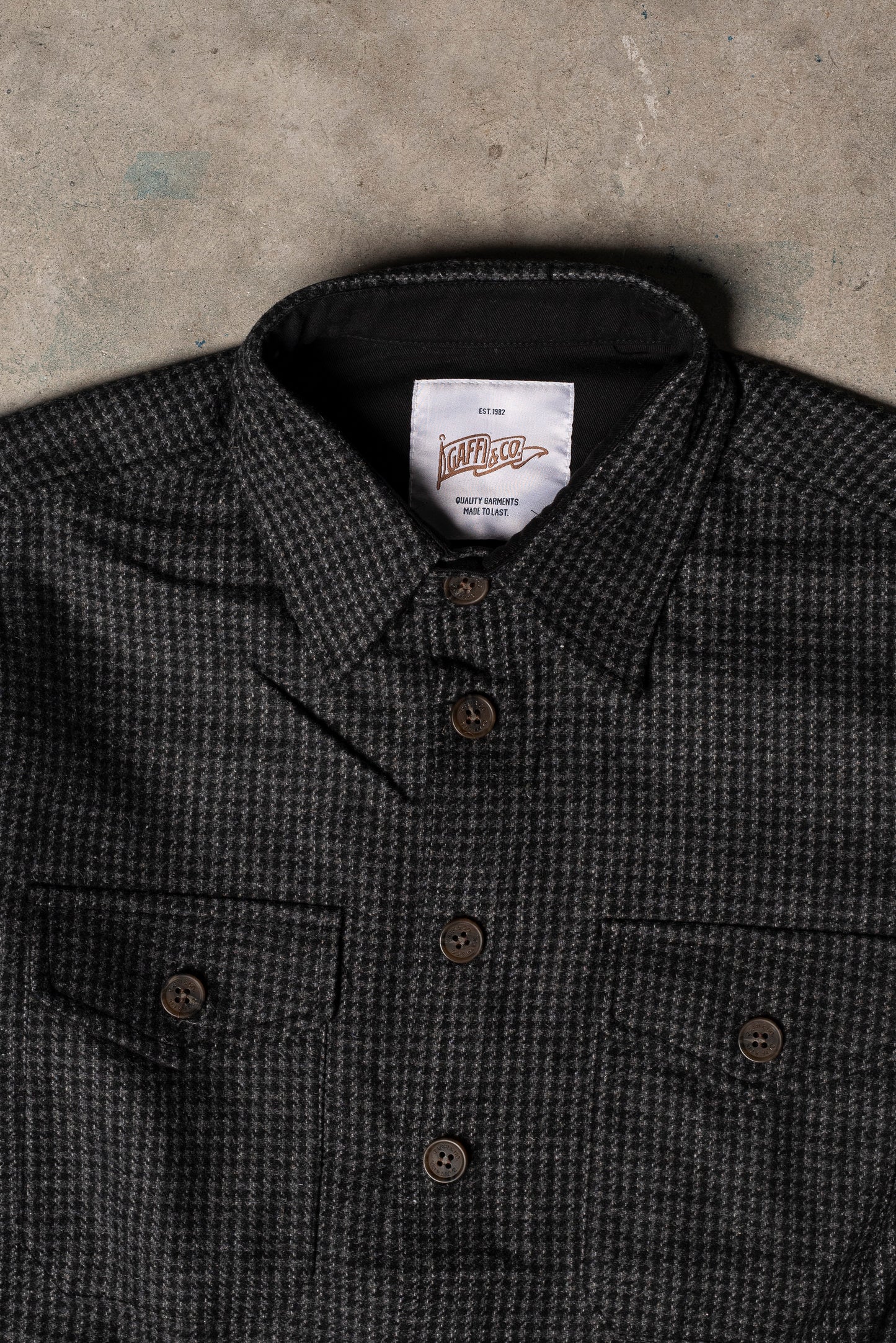 Gaffi & Co. Overshirt Grey Black