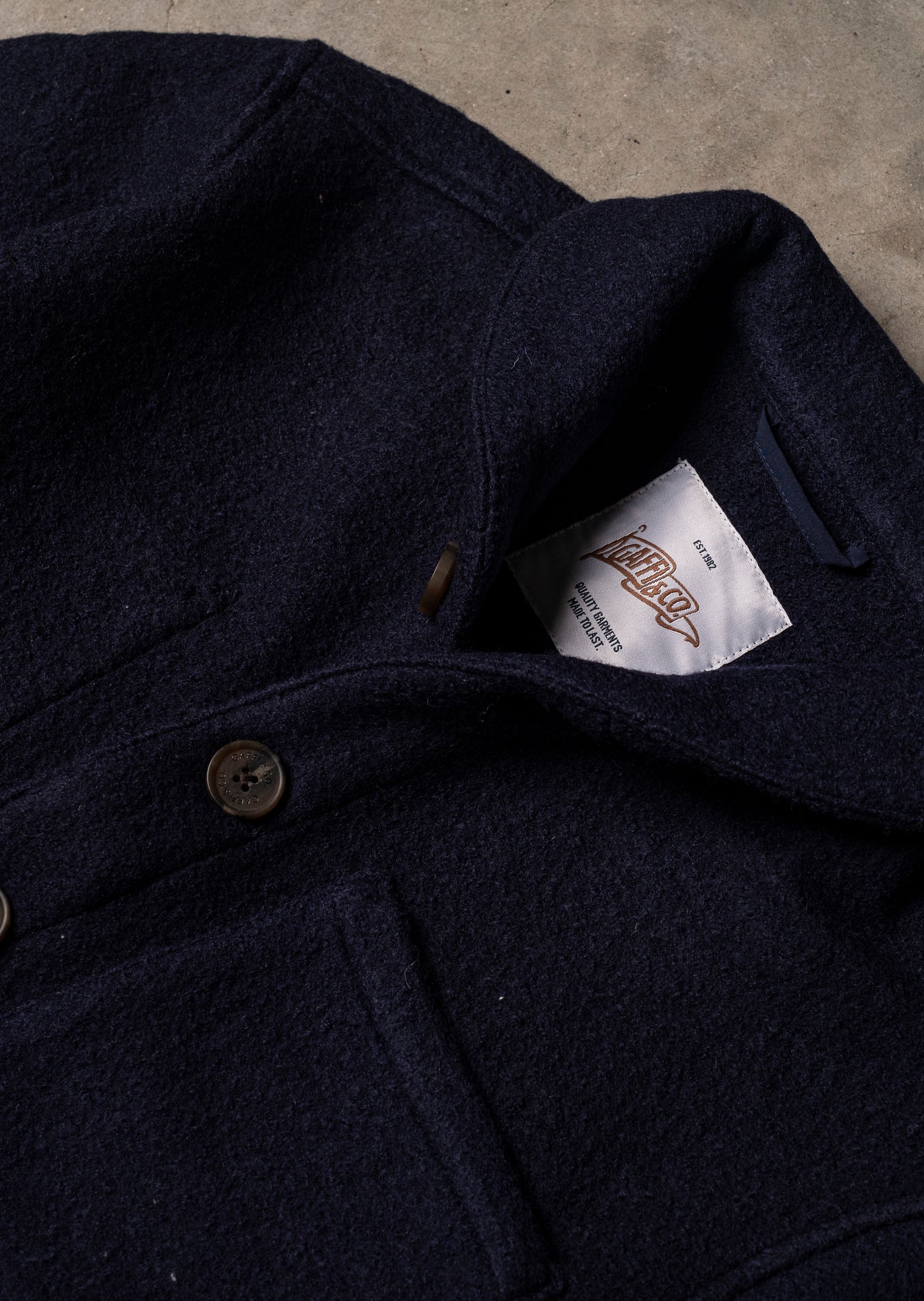 Gaffi & Co. Work Jacket Wool Blu