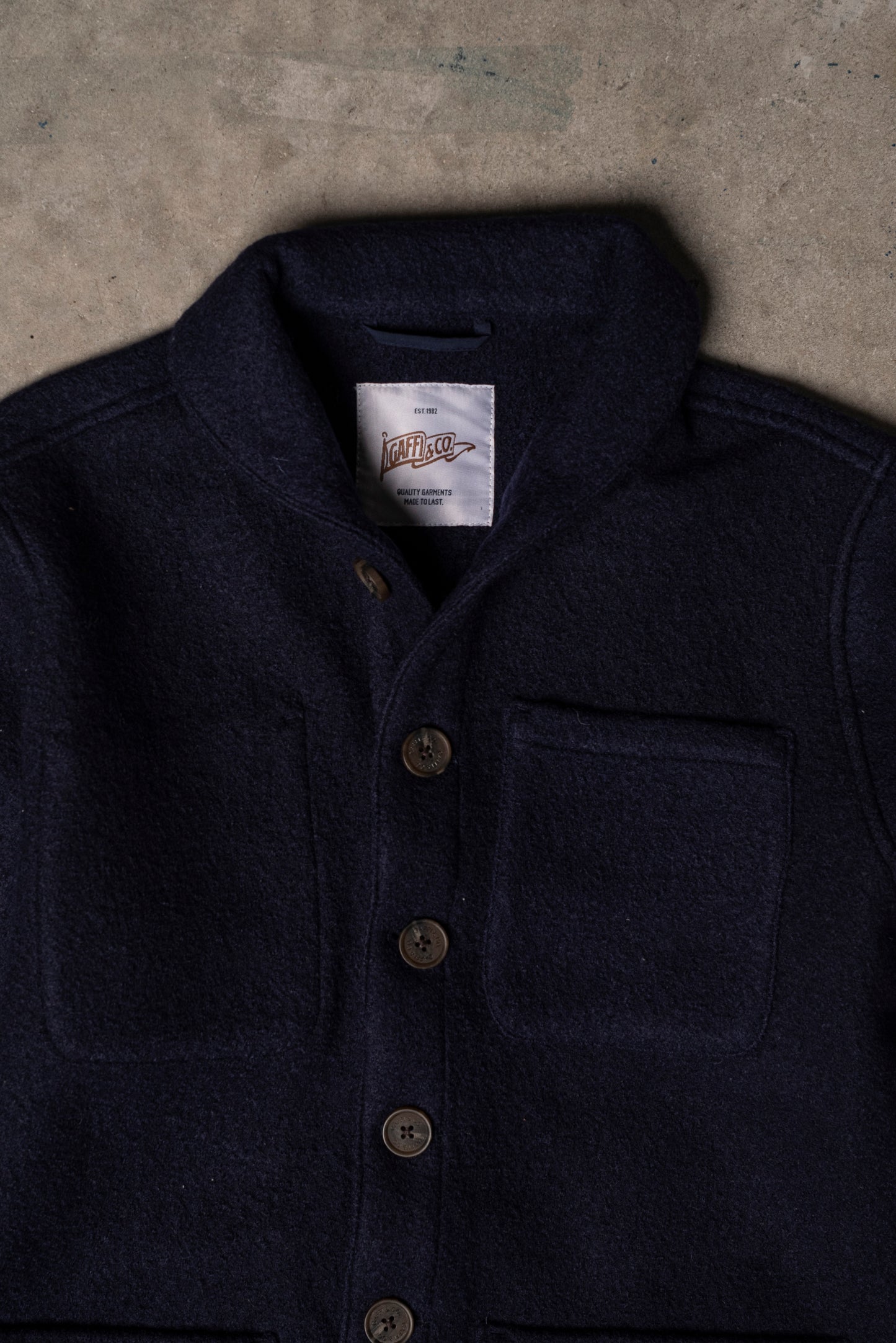 Gaffi & Co. Work Jacket Wool Blu