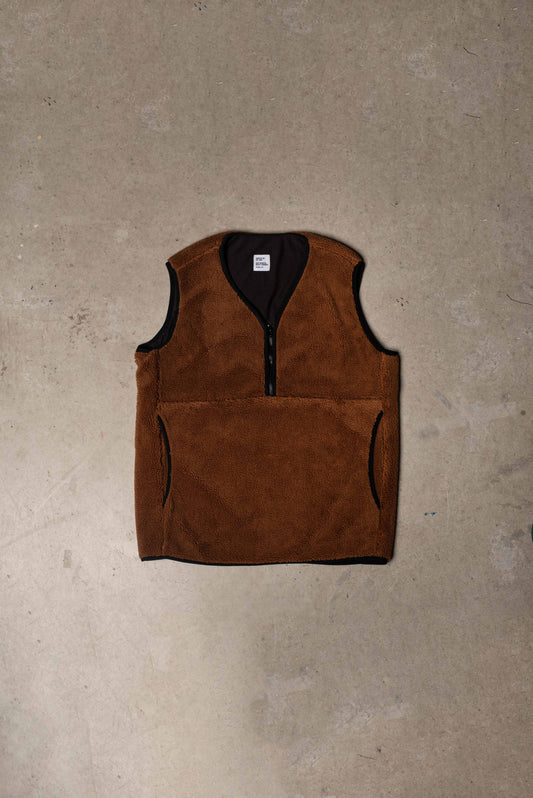 Gaffi & Co. Sherpa Vest Rust