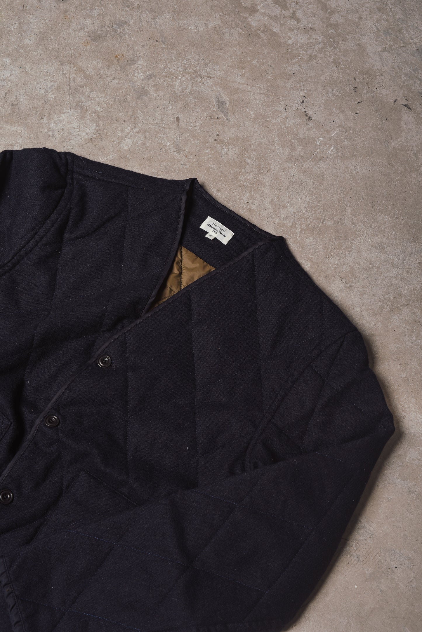 Hartford Chuck Wool Jacket Blue Navy