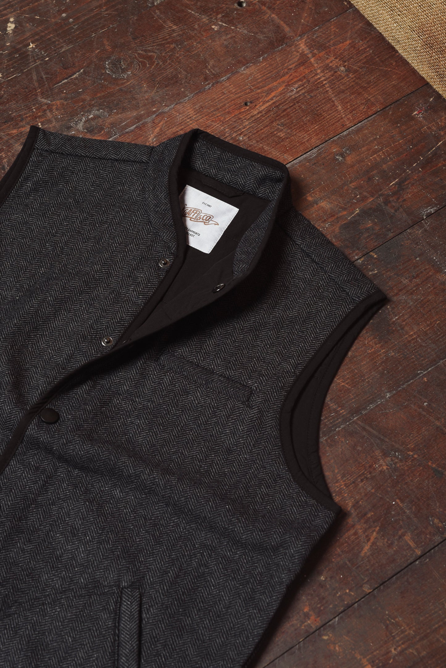 Gaffi & Co. Kyoto Vest HBT Antracite