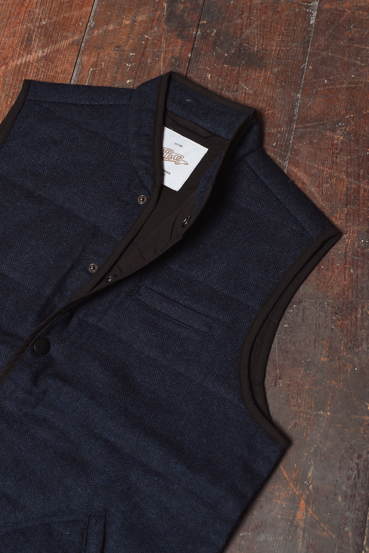 Gaffi & Co. Kyoto Vest HBT Blu