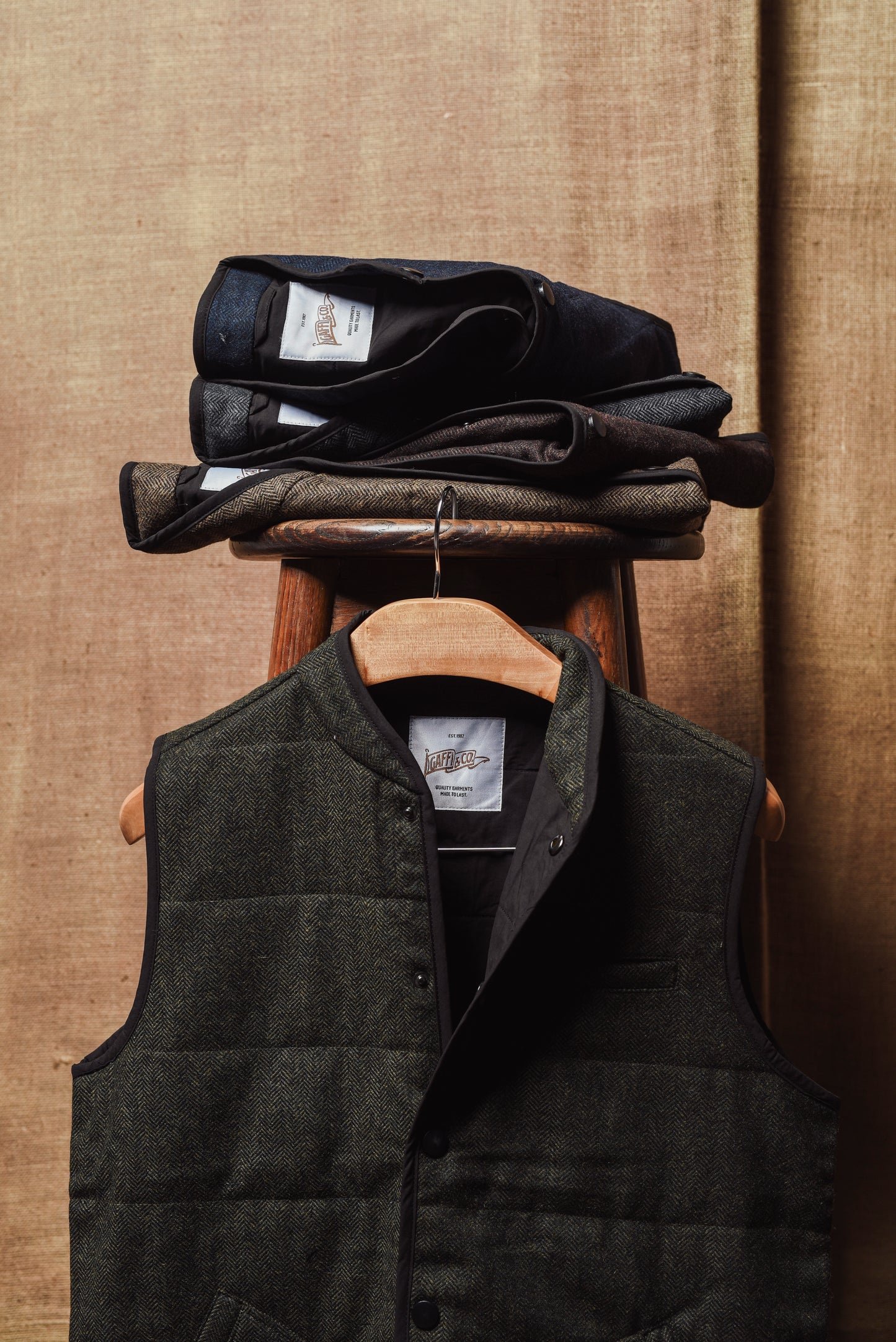 Gaffi & Co. Kyoto Vest HBT Antracite