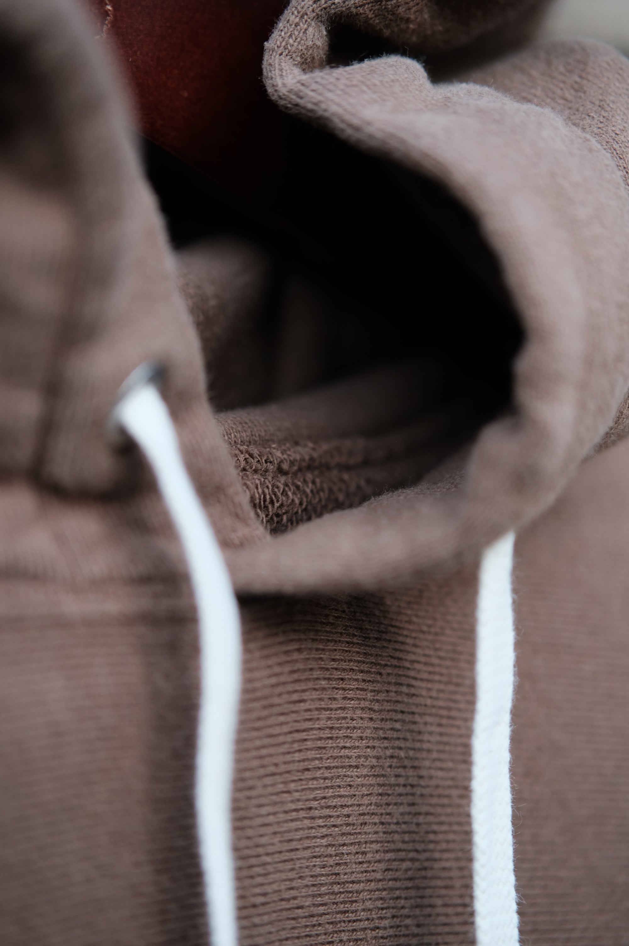 Felco NYC Inverse Weave Hooded 16oz Weight Terry Bw Brown