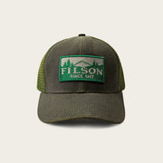 Filson Logger Mesh Cap Oil Finish Tin Cloth Otter Green