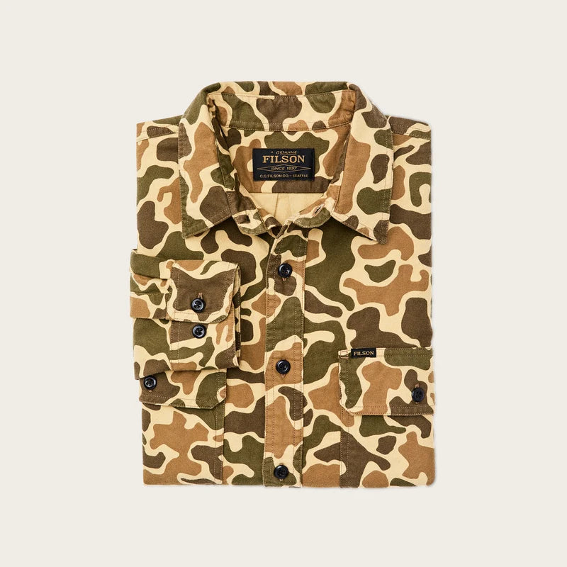 Filson Field Flannel Shirt Buckskin Camo