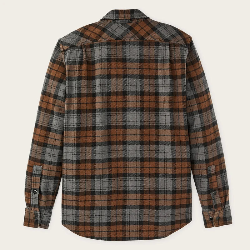 Filson Vintage Flannel Work Shirt Brown/Charcoal Plaid