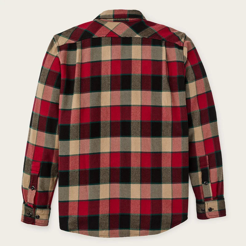 Filson Vintage Flannel Work Shirt Red/Cream Plaid