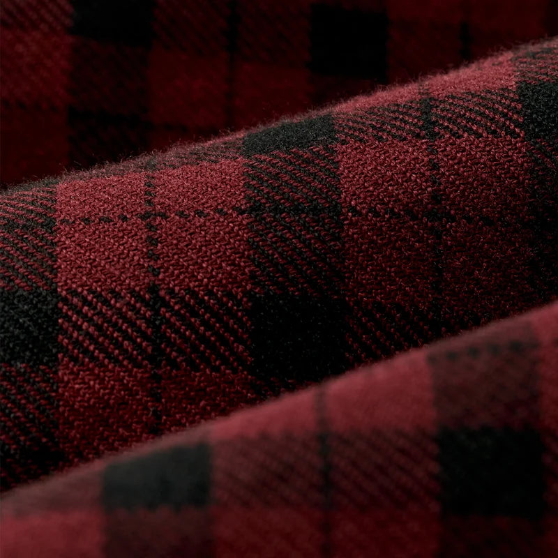 Filson Lightweight Alaskan Guide Shirt Solid Port/Black Plaid