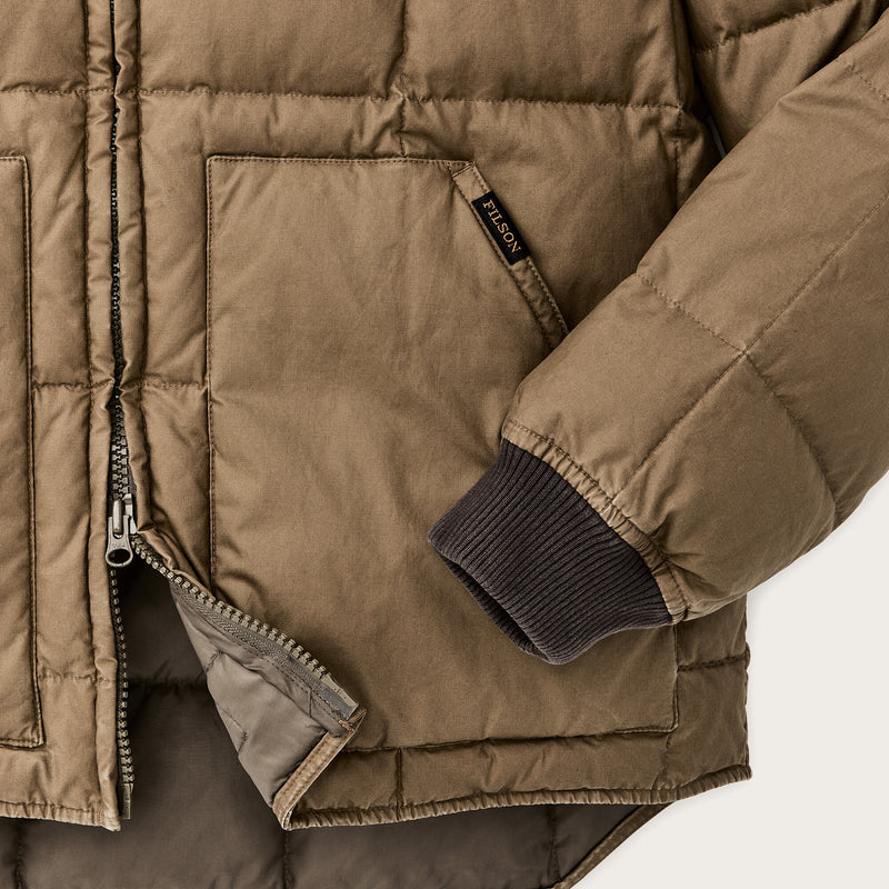 Filson Heritage Cotton Down Jacket Light Brown