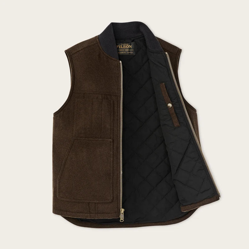 Filson Spokane Insulated Work Vest Beaver Brown