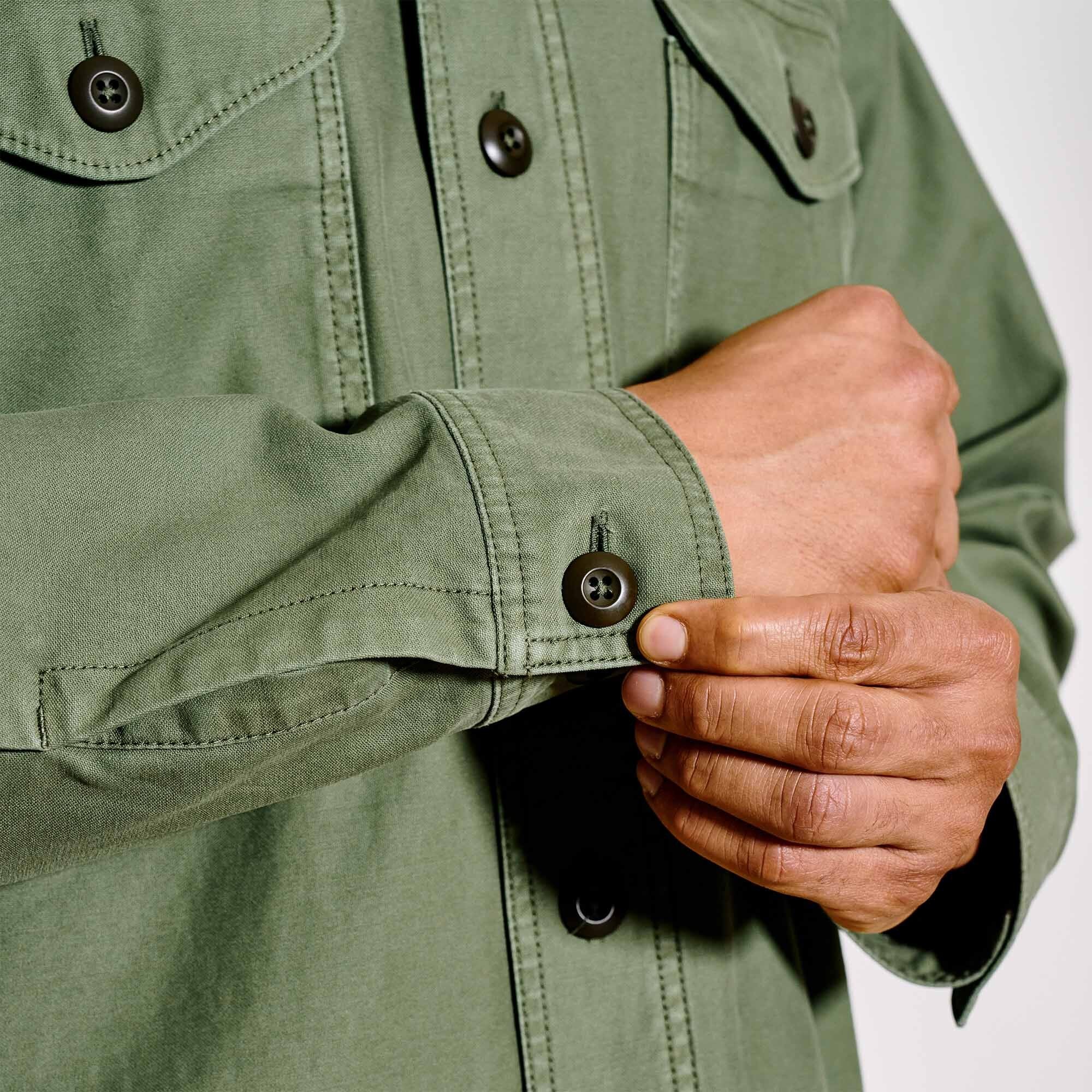 Filson Field Jac-Shirt Washed Fatigue Green