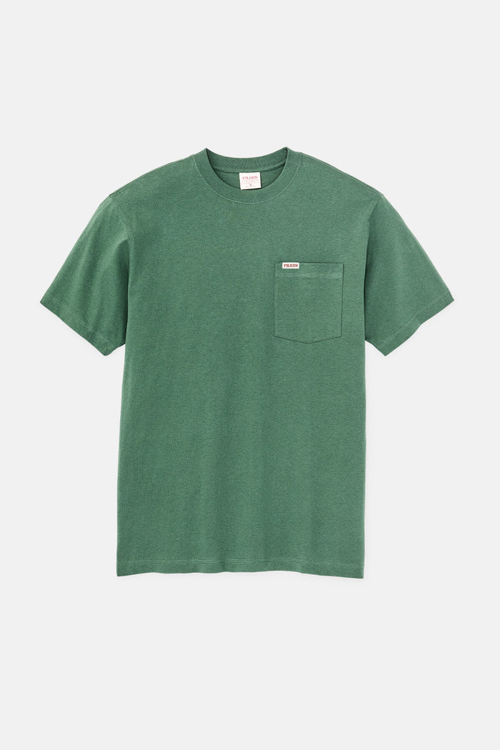 Filson Pocket T-Shirt 16/1 Cotton Jersey Olive Green