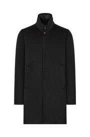 Duno Cappotto Lana Fondo Ebano