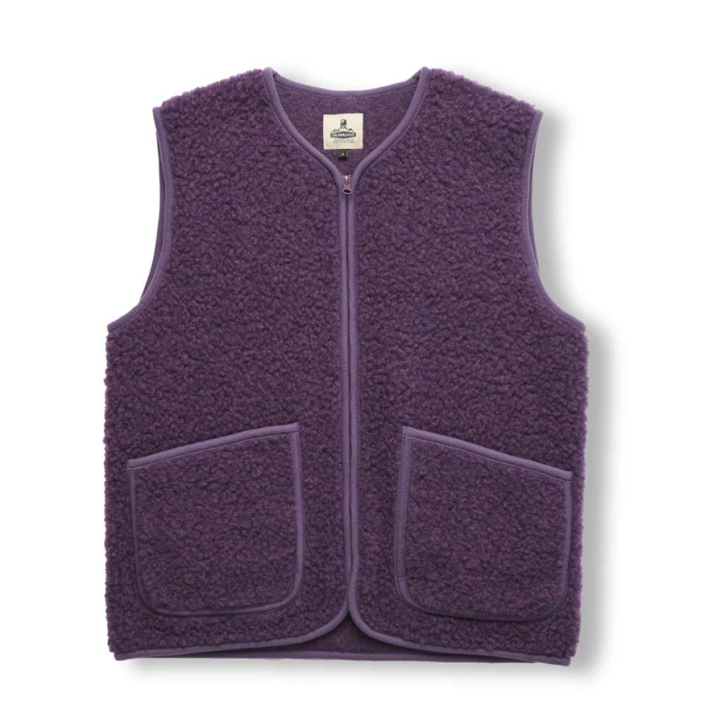 Coldbreaker Wool Vest Pepitko Violet