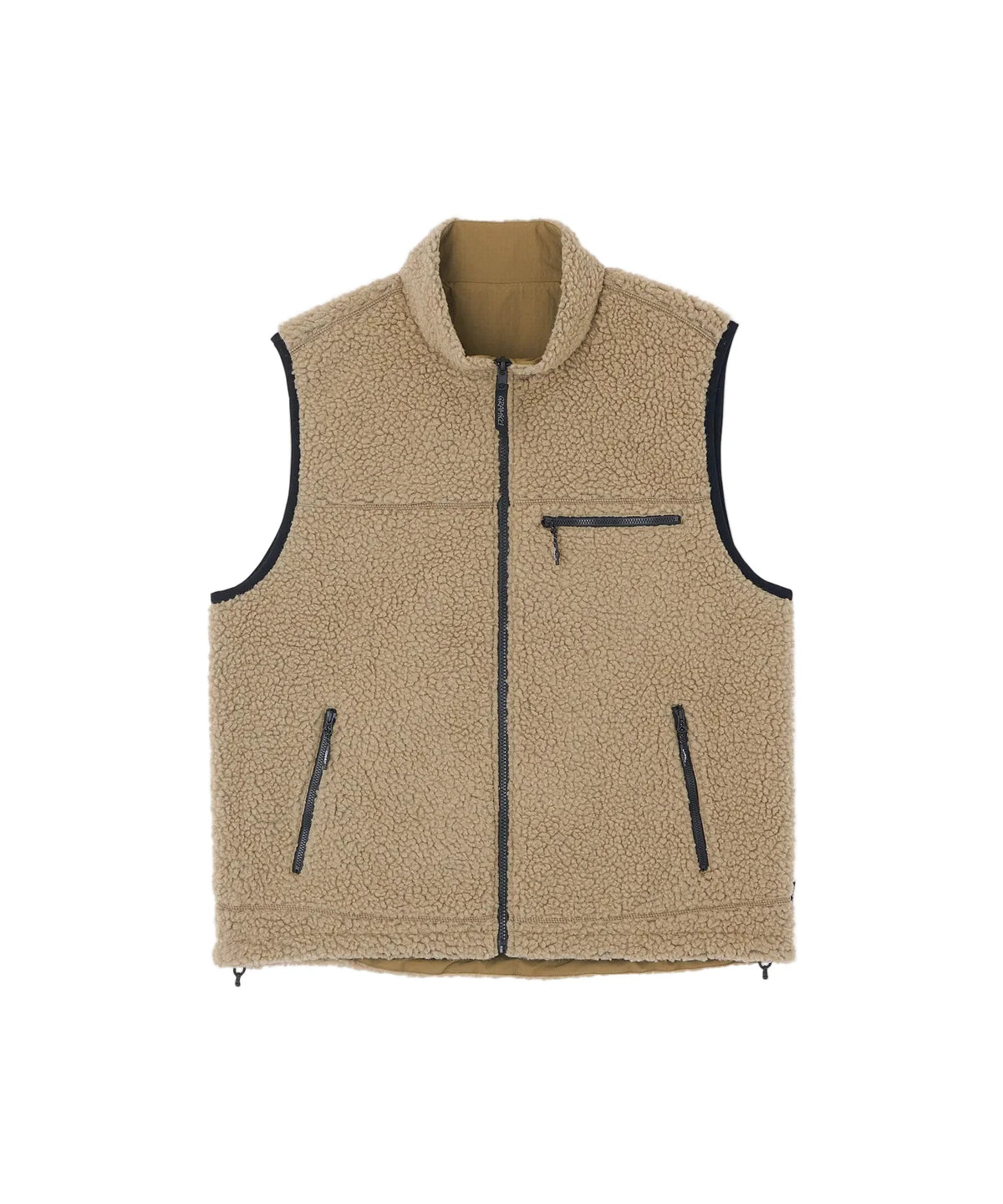 Gramicci Reversible Sherpa vest Beige/Tan