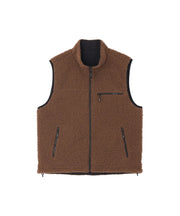Gramicci Reversible Sherpa vest Dark Brown/Black