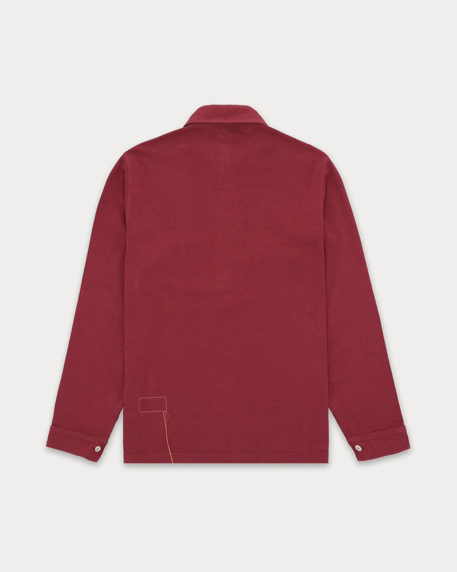 Fortela Grayson Long Sleeve Polo Amaranth