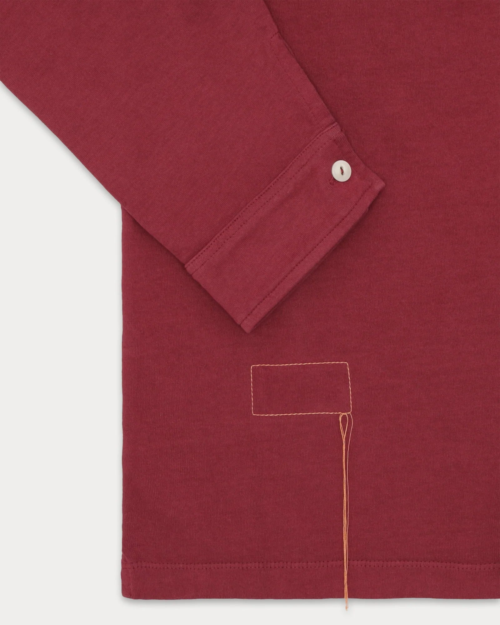 Fortela Grayson Long Sleeve Polo Amaranth