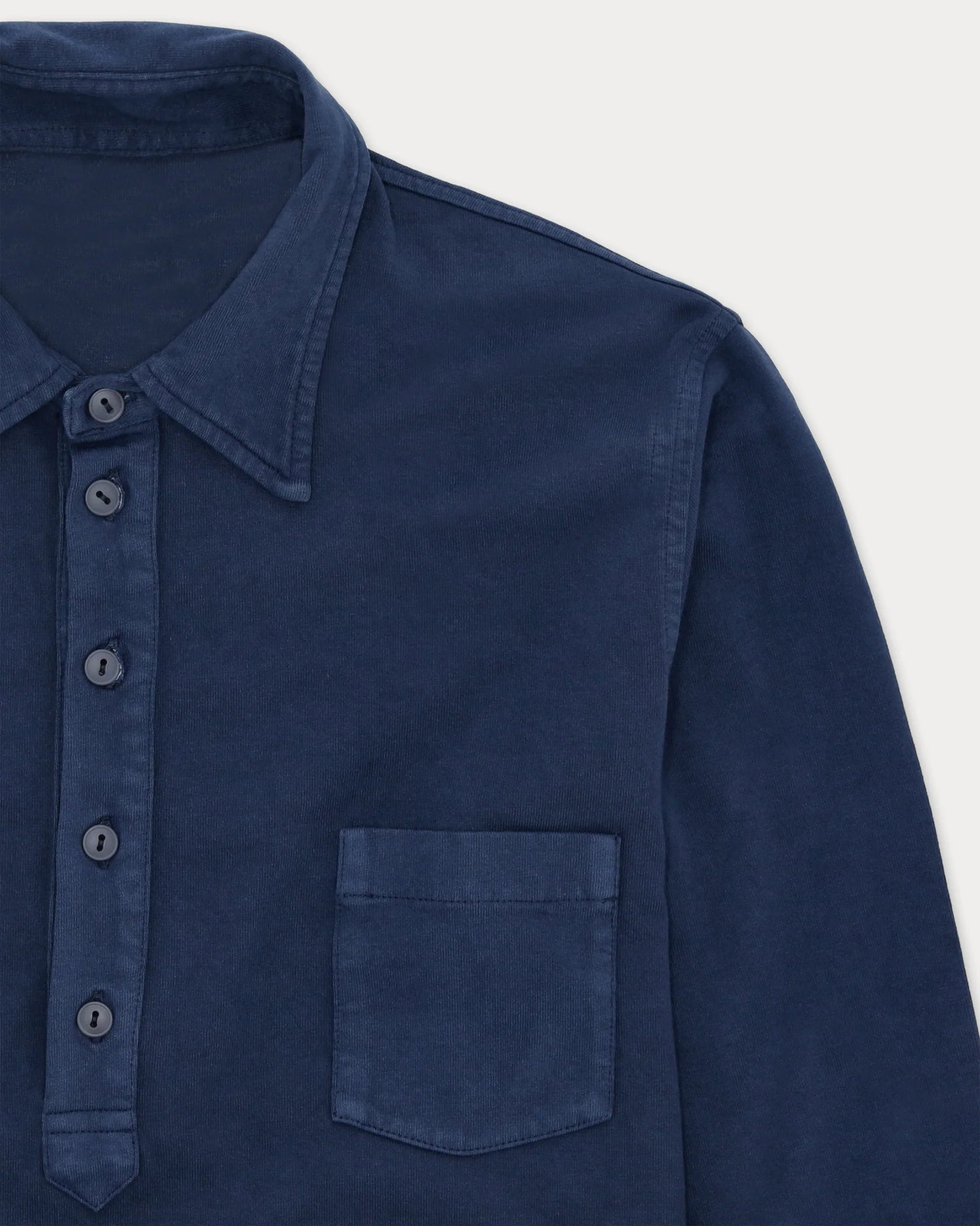 Fortela Grayson Long Sleeve Polo Indaco