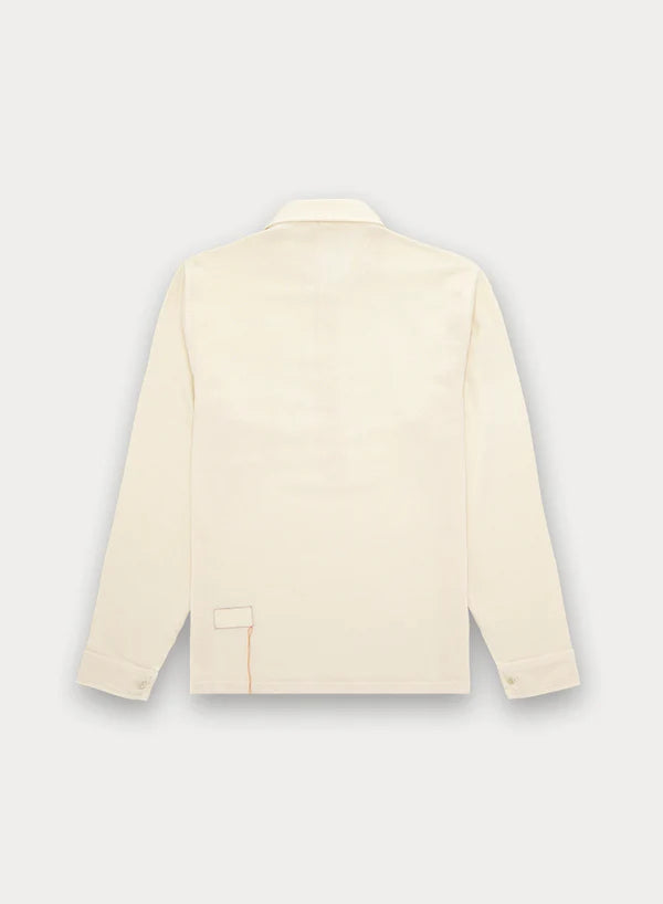 Fortela Grayson Long Sleeve Polo Off White