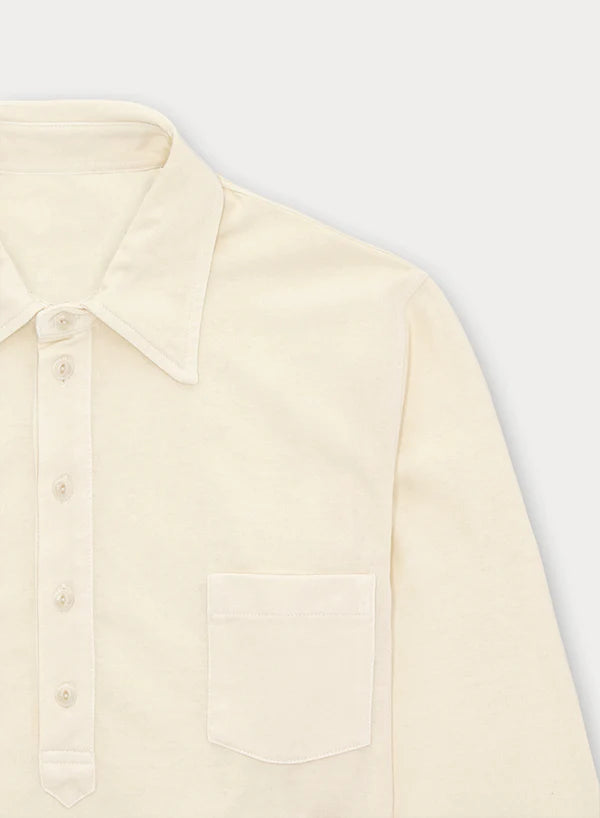 Fortela Grayson Long Sleeve Polo Off White