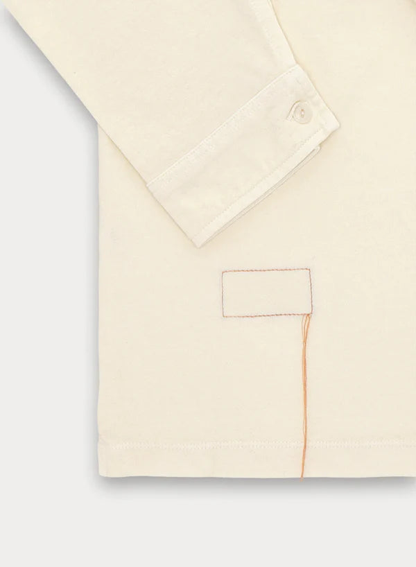 Fortela Grayson Long Sleeve Polo Off White