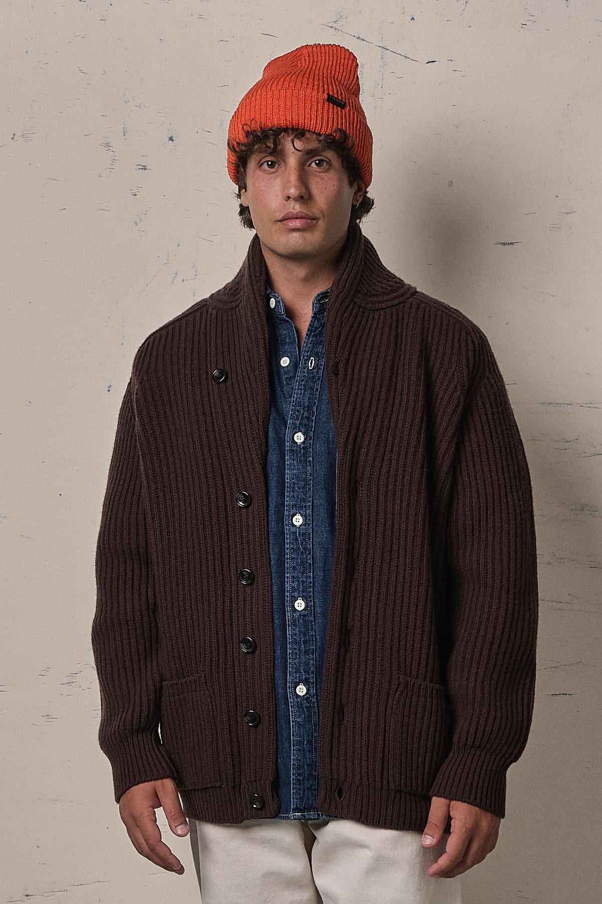Filson Bristol Cardigan Tacoma Wool Earth Brown