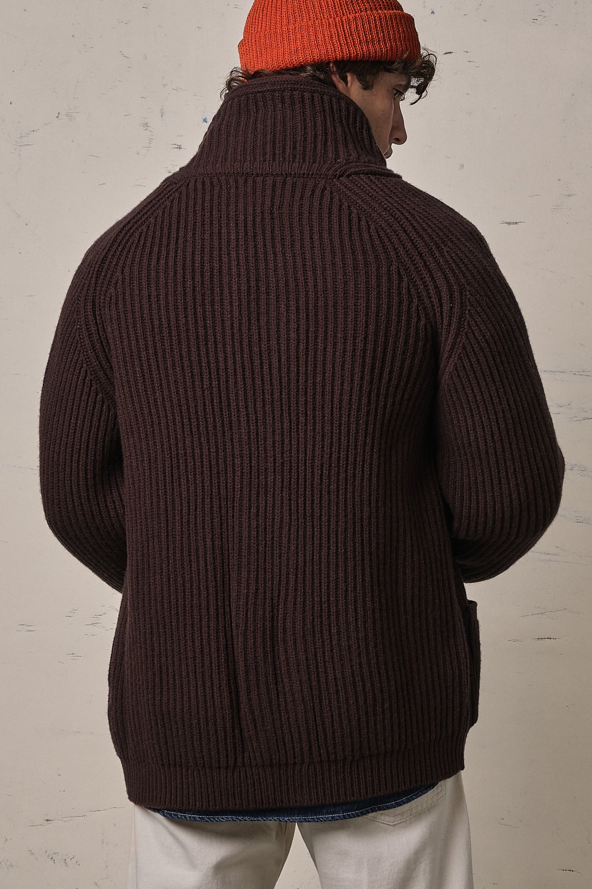 Filson Bristol Cardigan Tacoma Wool Earth Brown
