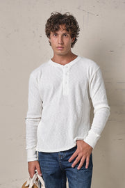 Fortela Amish Maglia Waffle Serafino White
