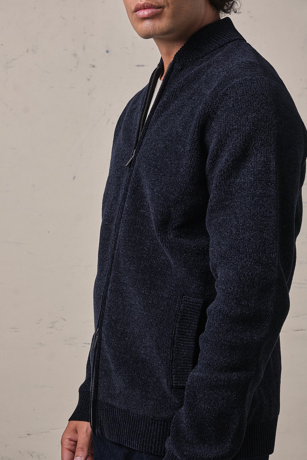 Jeordie's Bomber Pannocchia Ciniglia Bleu