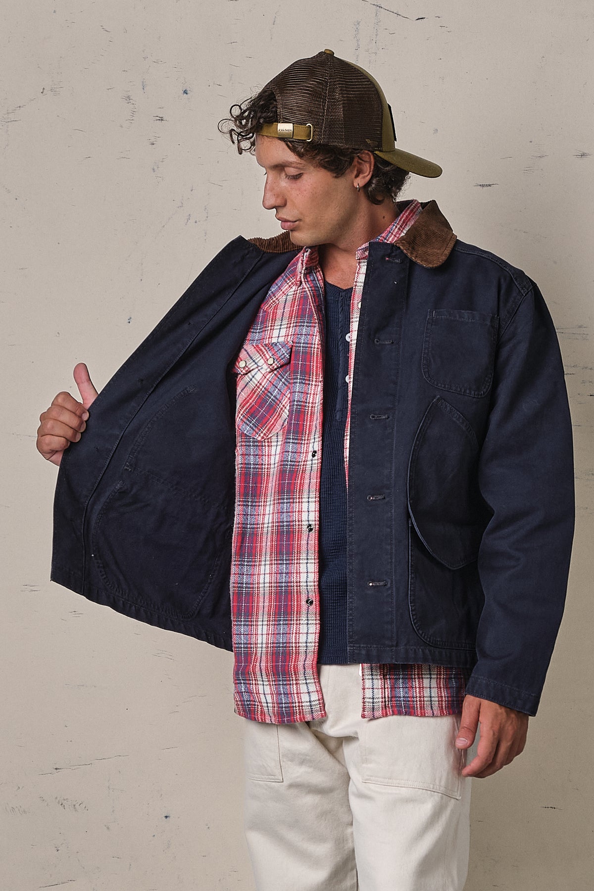 Filson Canvas Outfitter Jacket Blue Mussel