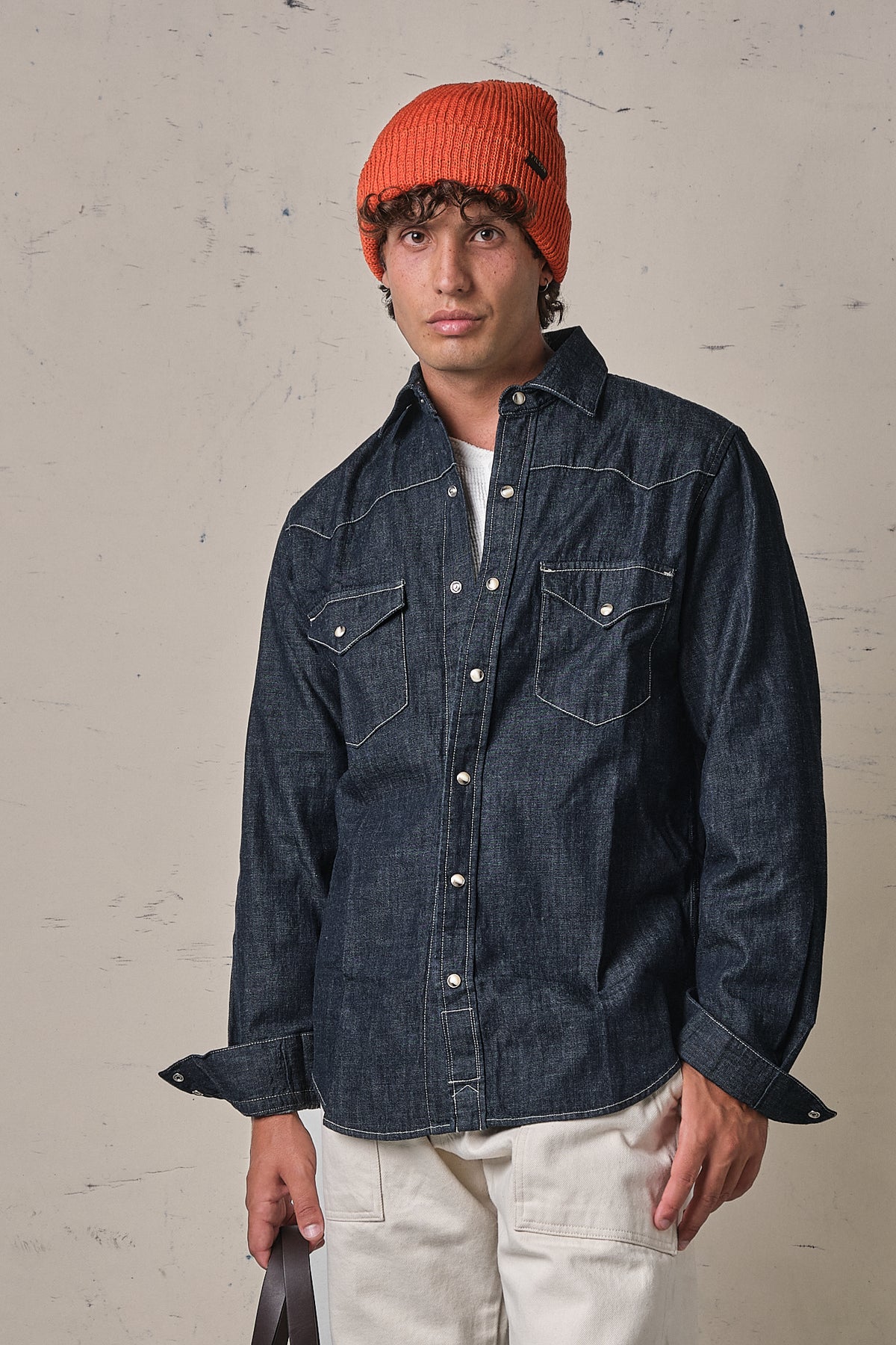 Chesapeake's Western Denim Shirt Flagstaff Rinsed