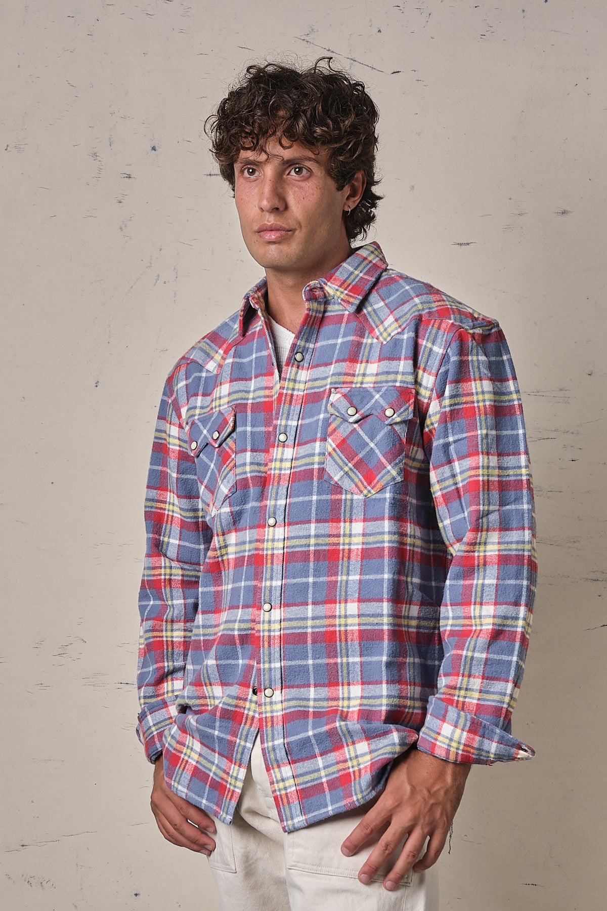 Fortela Josh Texan Check Shirt Red/Grey