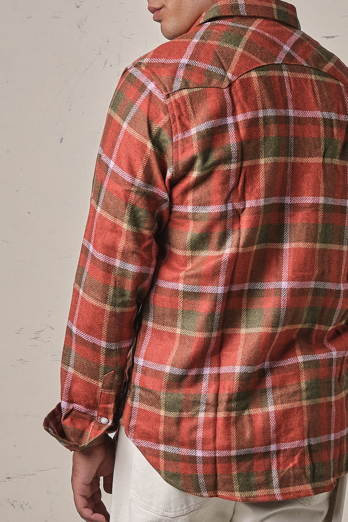 Chesapeake's Western Tartan Wool Shirt Flagstaff Rust