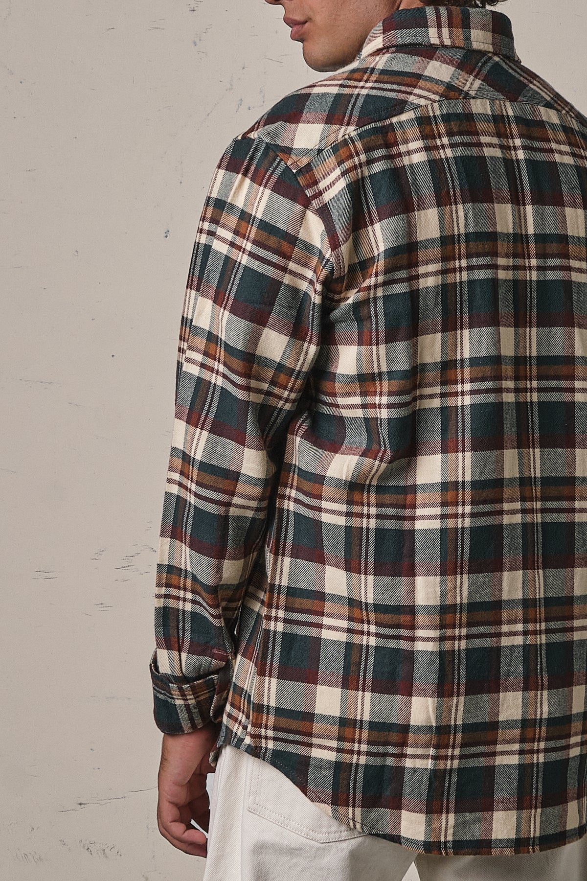 Filson The Rangeland Flannel Shirt Green/Bronze Plaid