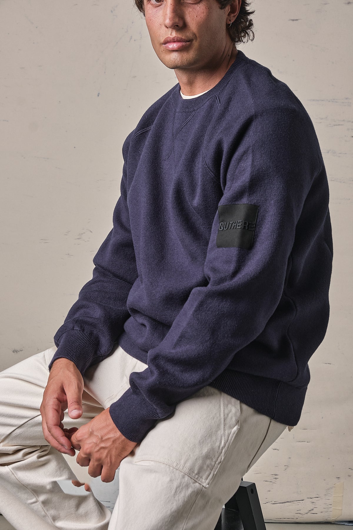 Outhere Woodveil Maglia Cotone/Lana Navy