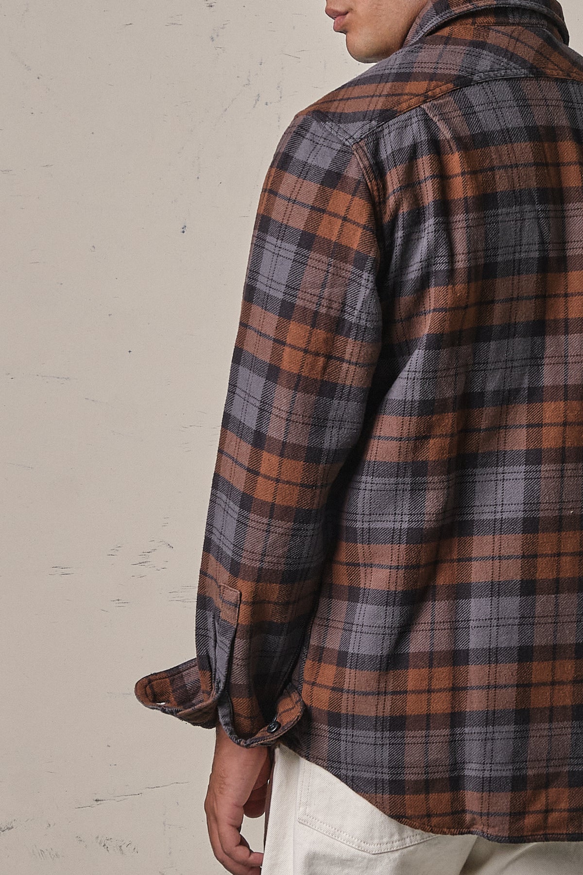 Filson Vintage Flannel Work Shirt Brown/Charcoal Plaid