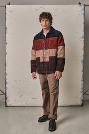 Sebago Dorr Corduroy Stripes Blue/Reddish/Brown