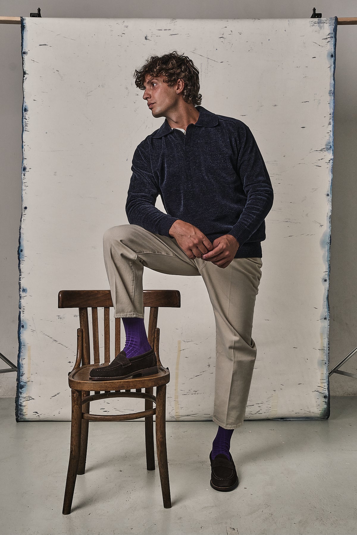 Jeordie's Polo Skipper Ciniglia Bleu
