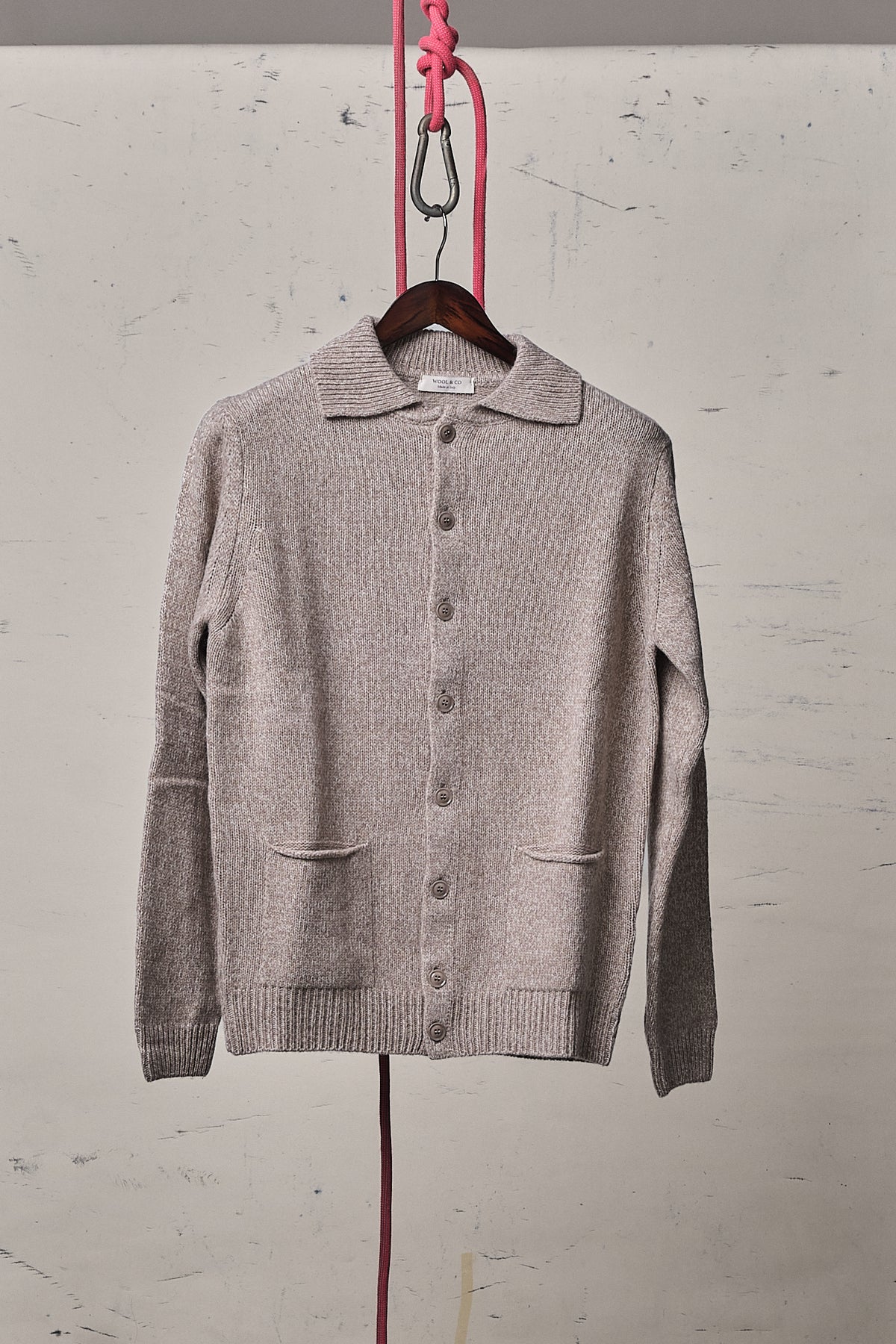 Wool & Co Camicia Moulinè Corteccia