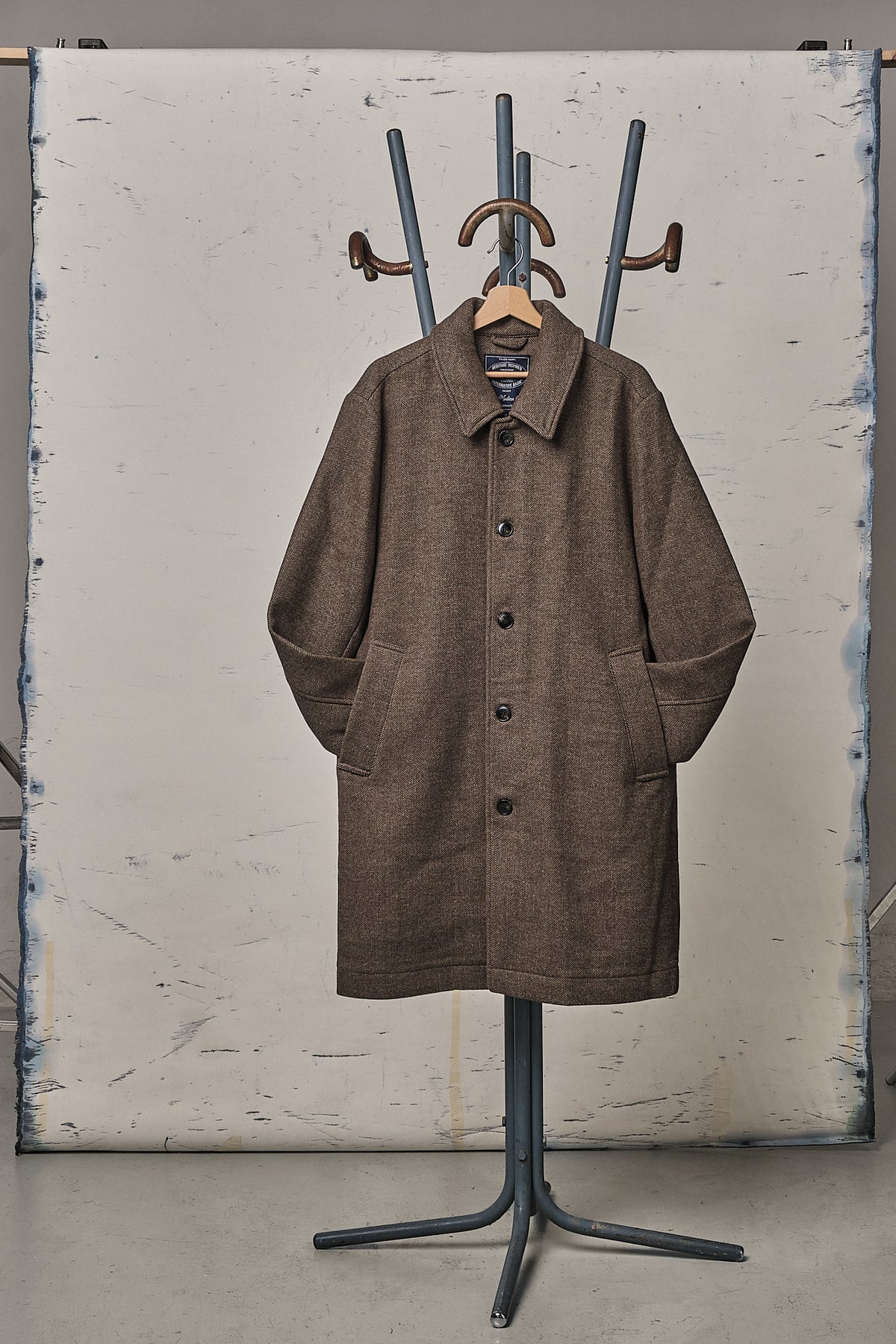 Impure Marin Coat Mixed Wool Brown