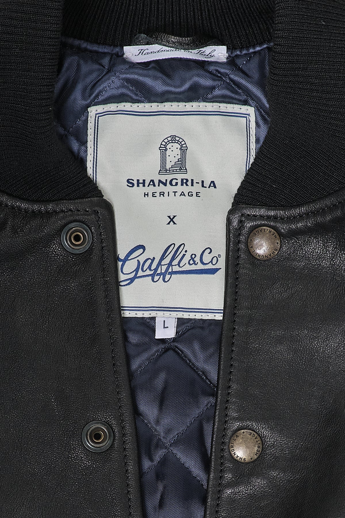 Shangri-La Heritage x Gaffi & Co. Varsity Jacket Black