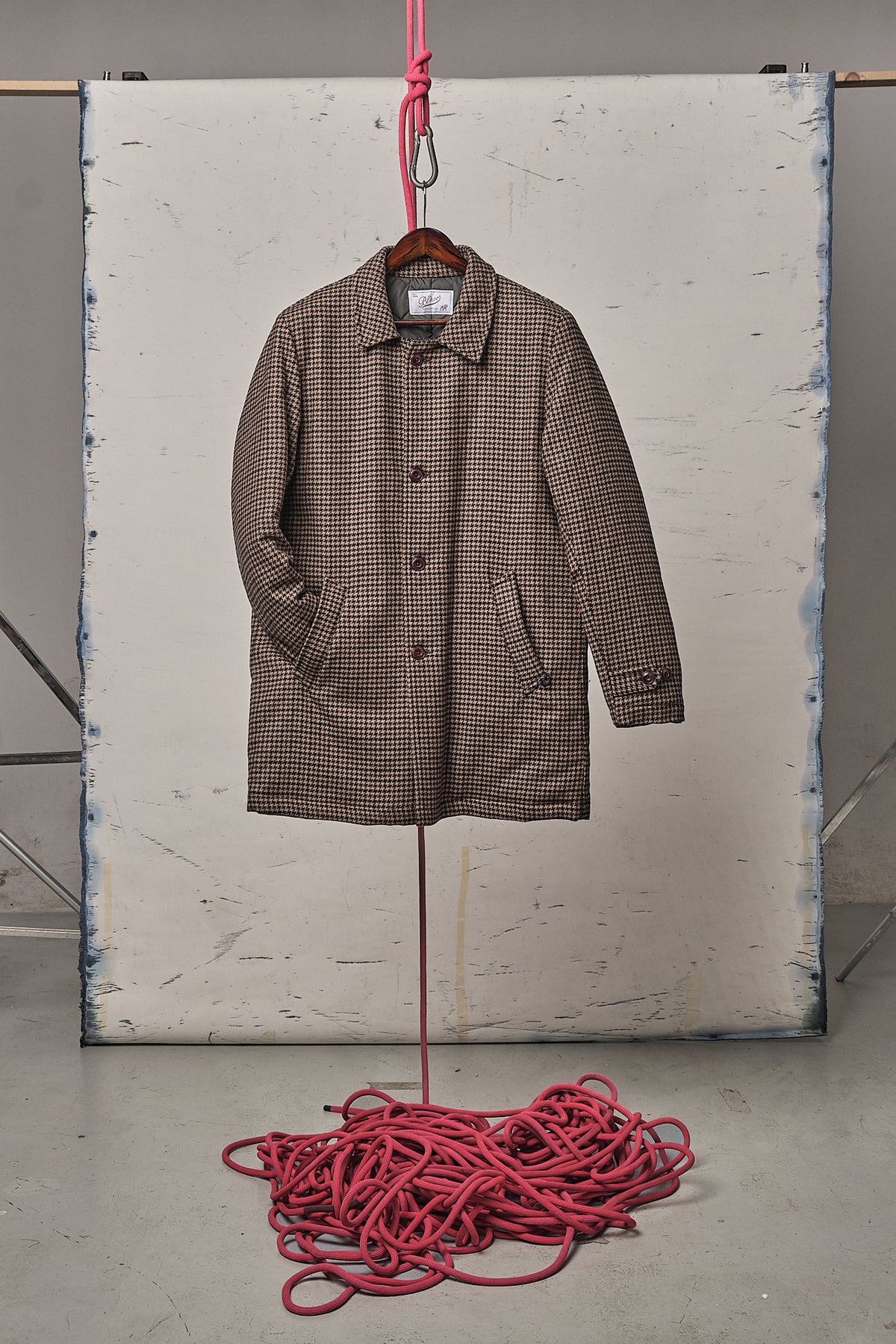 Blker Cappotto Pied De Poule Holmes