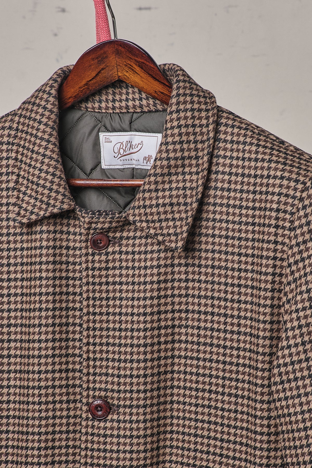 Blker Cappotto Pied De Poule Holmes