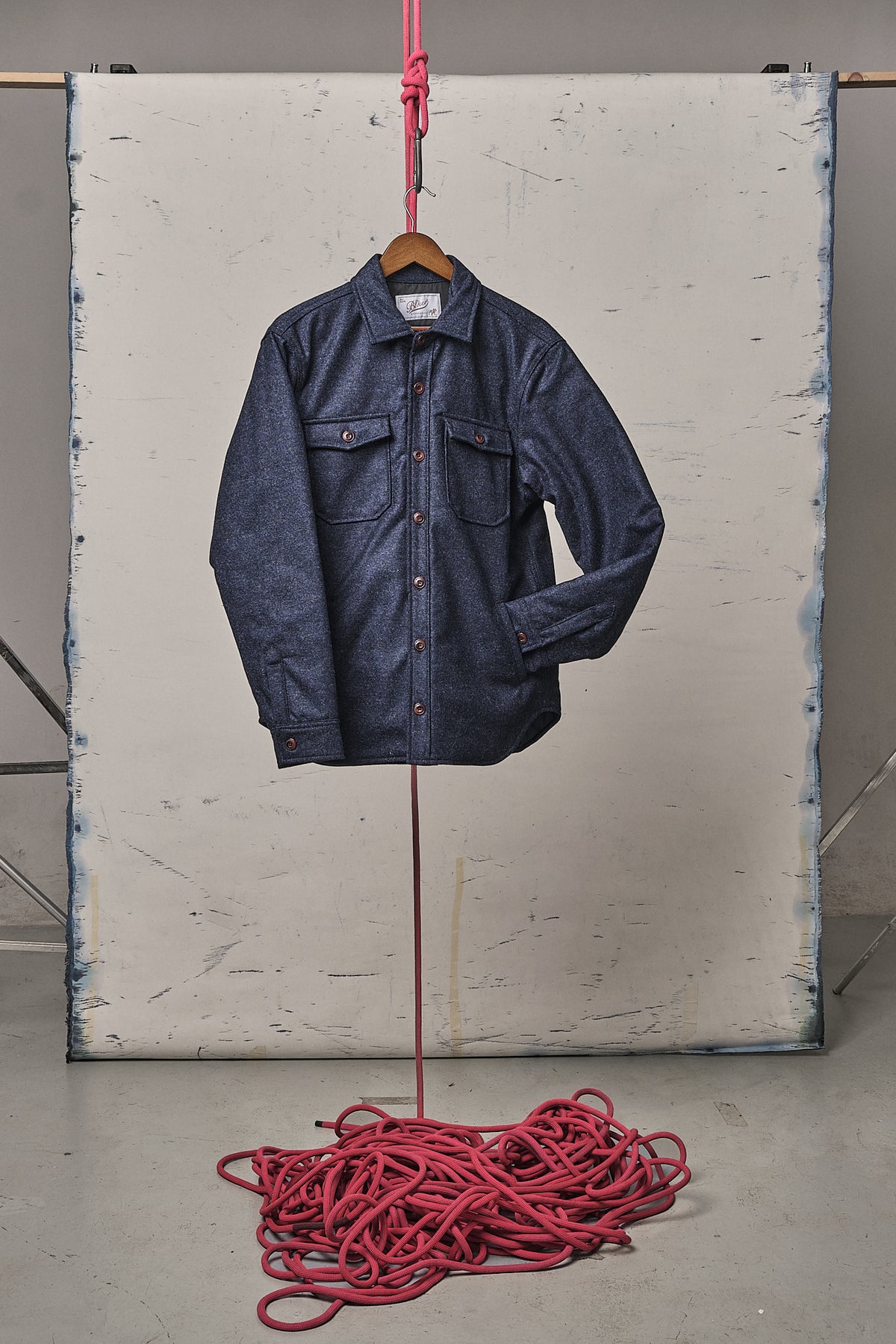 Blker Wool Donegal Hunter Navy
