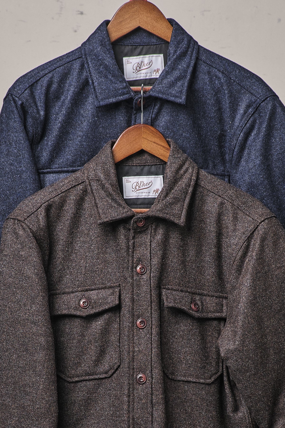 Blker Wool Donegal Hunter Navy